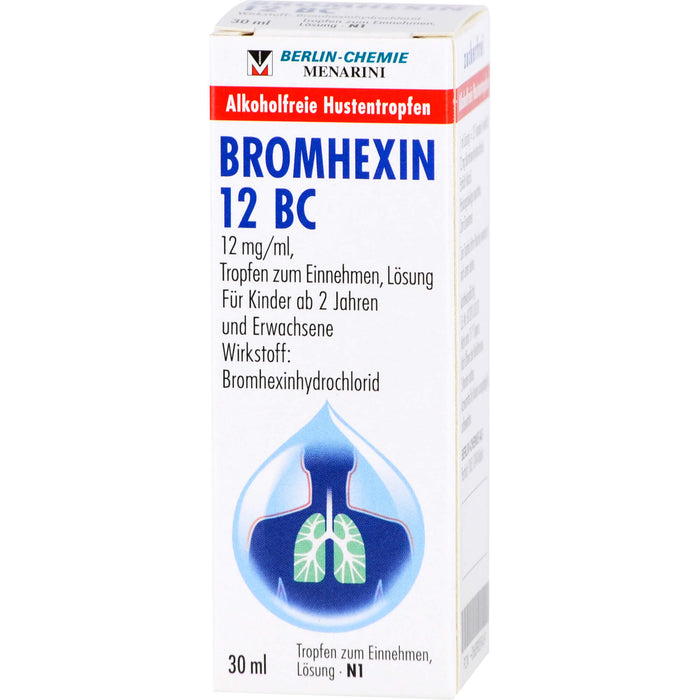 BROMHEXIN 12 BC Hustentropfen, 30 ml Lösung