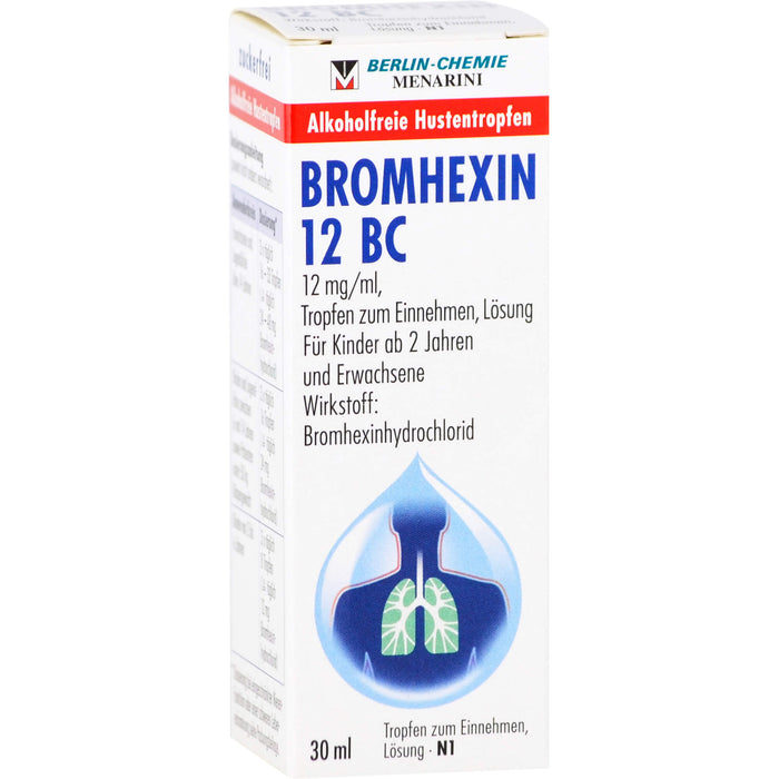 BROMHEXIN 12 BC Hustentropfen, 30 ml Lösung