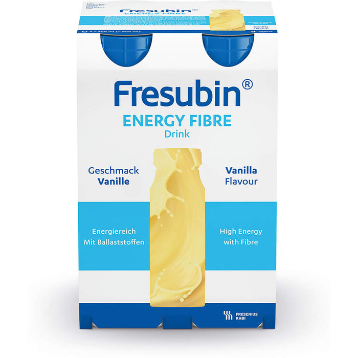 Fresubin energy fibre DRINK Vanille Trinkflasche, 4X200 ml LOE