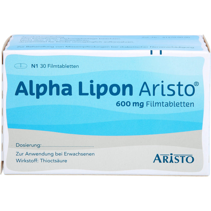 Alpha Lipon Aristo 600 mg Filmtabletten, 30 St FTA