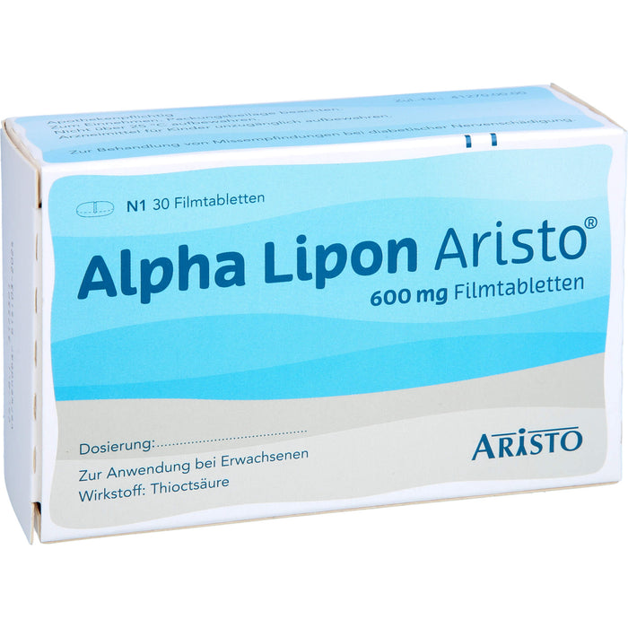 Alpha Lipon Aristo 600 mg Filmtabletten, 30 St FTA