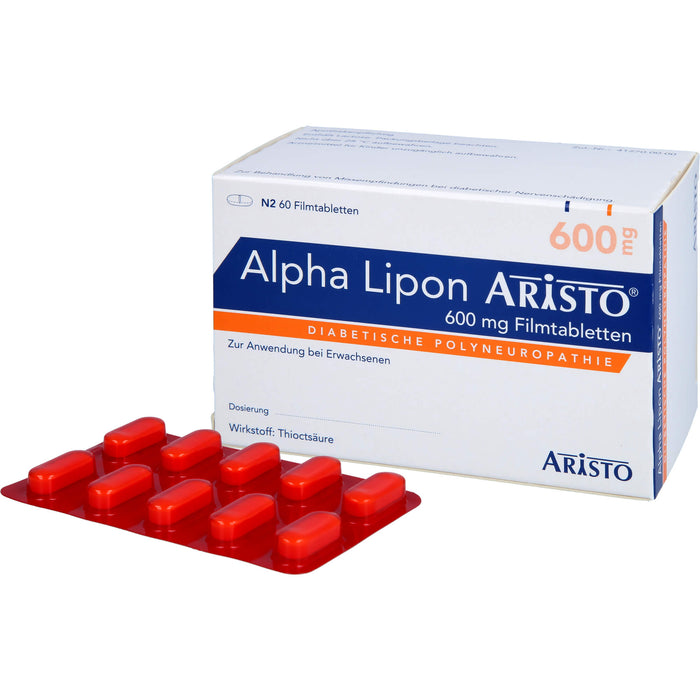 Alpha Lipon Aristo 600 mg Filmtabletten, 60 St. Tabletten
