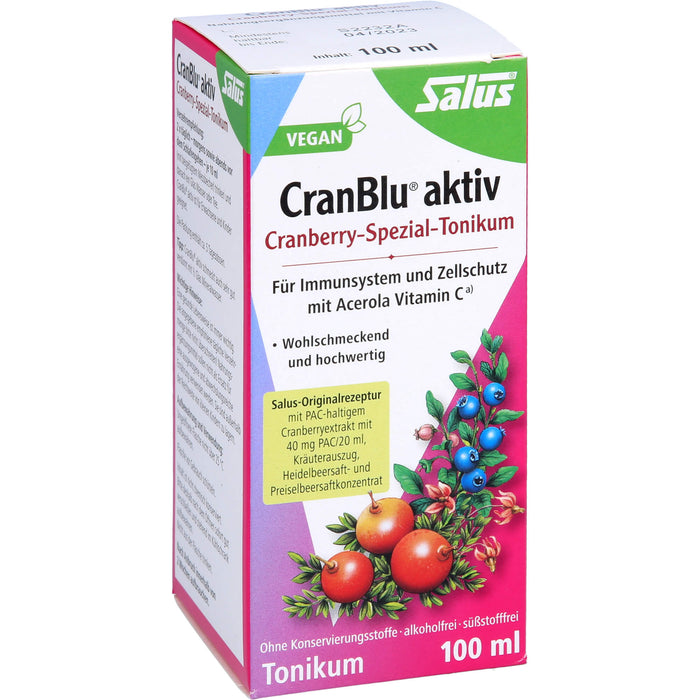 CranBlu aktiv Cranberry-Spezial-Tonikum, 100 ml Lösung