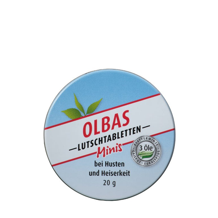 OLBAS Minis Lutschtabletten zuckerfrei bei Husten und Heiserkeit, 20 g Tabletten