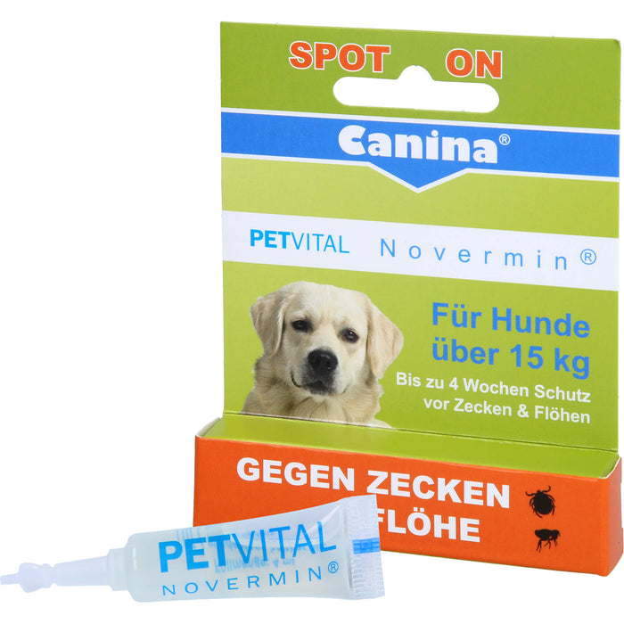 PETVITAL Novermin für Hunde über 15kg vet., 4 ml FLU