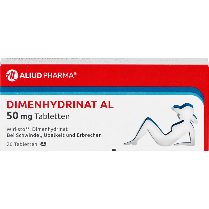 Dimenhydrinat AL 50 mg Tabletten, 20 St. Tabletten