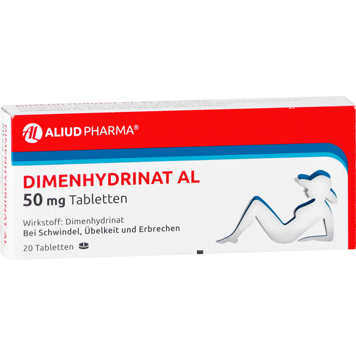 Dimenhydrinat AL 50 mg Tabletten, 20 St. Tabletten