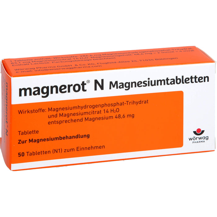 magnerot N Magnesiumtabletten, 50 St. Tabletten