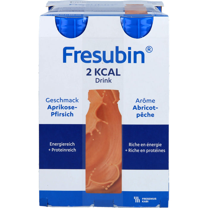 Fresubin 2 kcal DRINK Aprikose-Pfirsich Trinkfla., 4X200 ml LOE