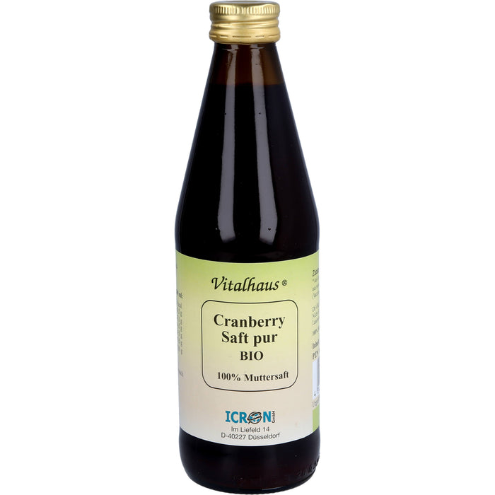Cranberry Saft pur Bio Vitalhaus, 330 ml SAF