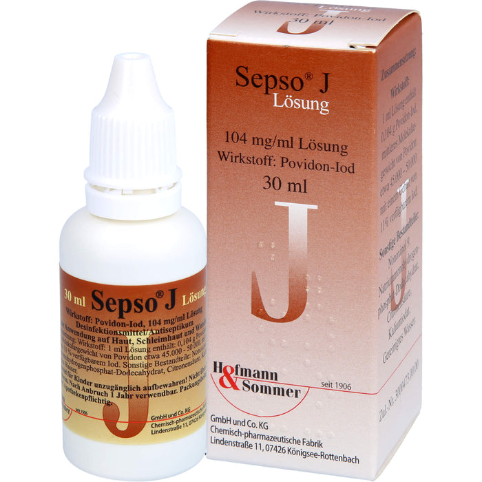 Hofmann & Sommer Sepso J Lösung Antiseptikum, 30 ml Lösung