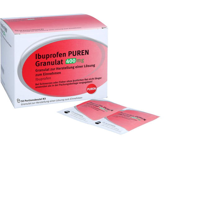 Ibuprofen PUREN Granulat 400 mg, 50 St. Beutel