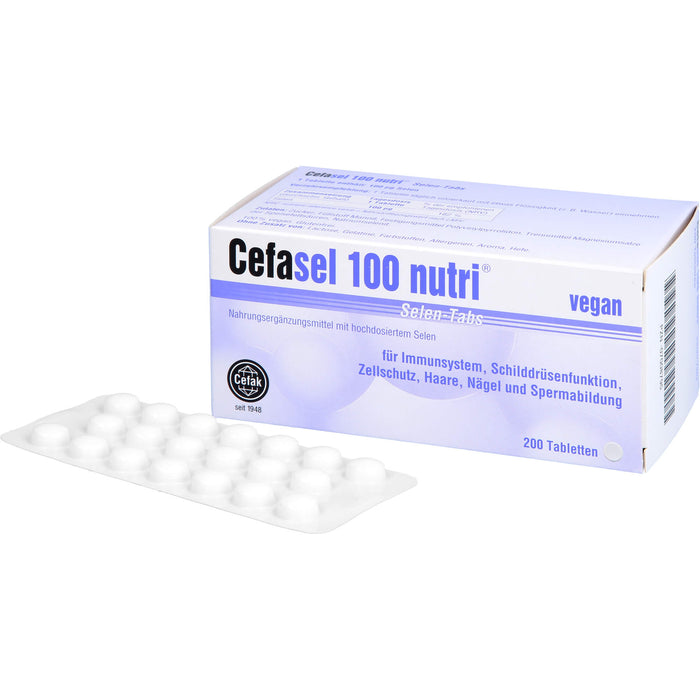 Cefasel 100 nutri Selen-Tabs, 200 St. Tabletten
