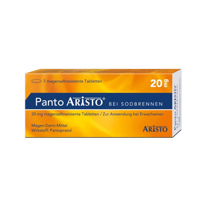 Panto Aristo bei Sodbrennen 20 mg magensaftresistente Tabletten, 7 St TMR