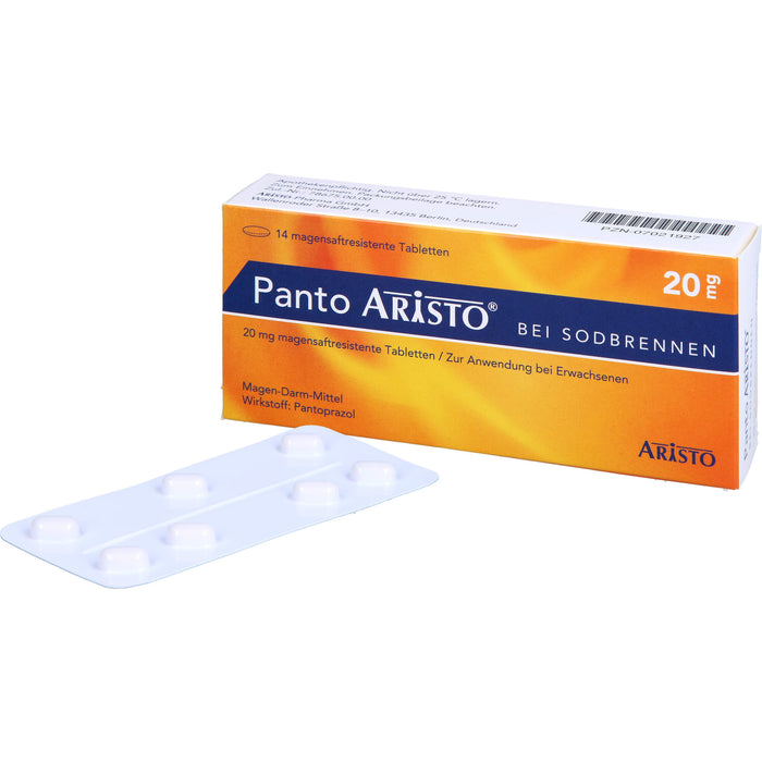 Panto ARISTO bei Sodbrennen Tabletten, 14 St. Tabletten