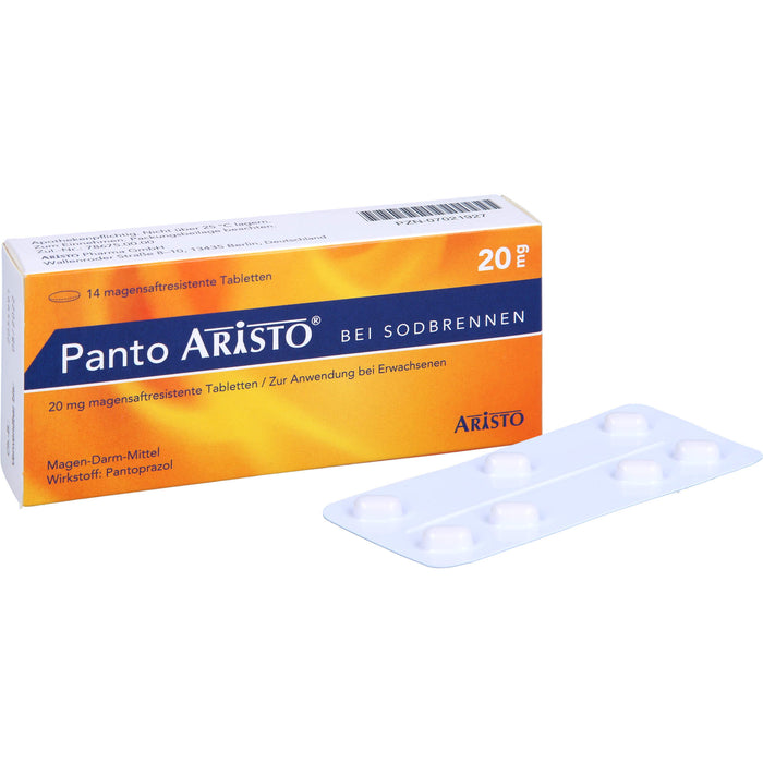 Panto ARISTO bei Sodbrennen Tabletten, 14 St. Tabletten