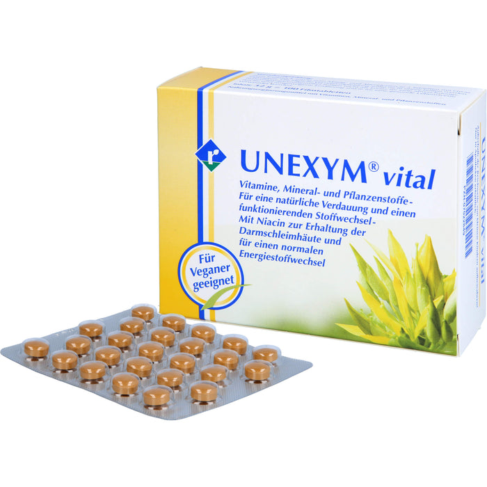 UNEXYM vital Filmtabletten für eine natürliche Verdauung, 100 St. Tabletten