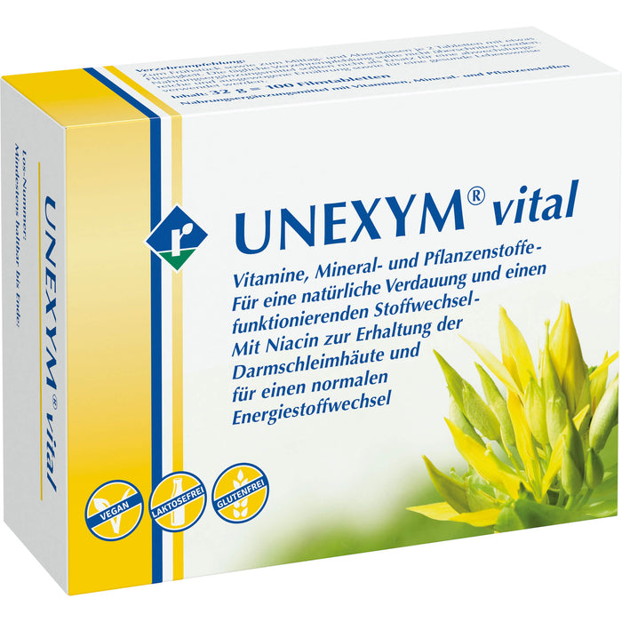 UNEXYM vital Filmtabletten für eine natürliche Verdauung, 100 St. Tabletten