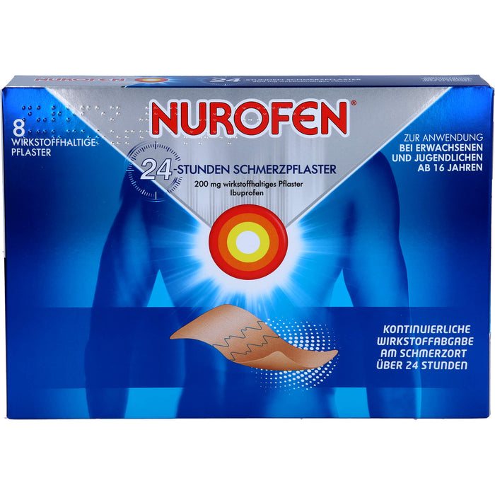 Nurofen Gelenk- und Muskelschmerzlinderung Ibuprofen 200 mg medizinisches Pflaster, 8 St. Pflaster