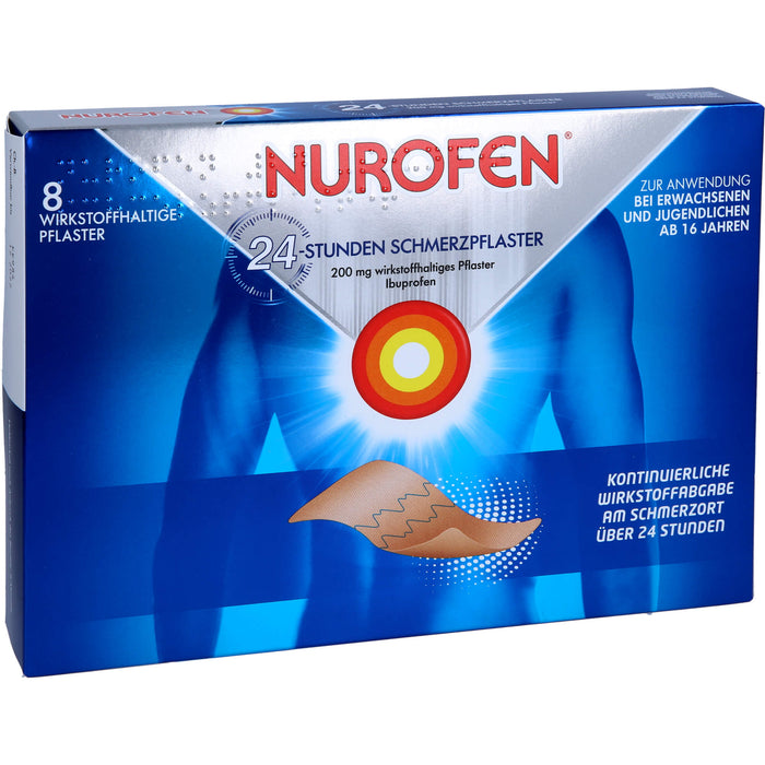 Nurofen Gelenk- und Muskelschmerzlinderung Ibuprofen 200 mg medizinisches Pflaster, 8 St. Pflaster
