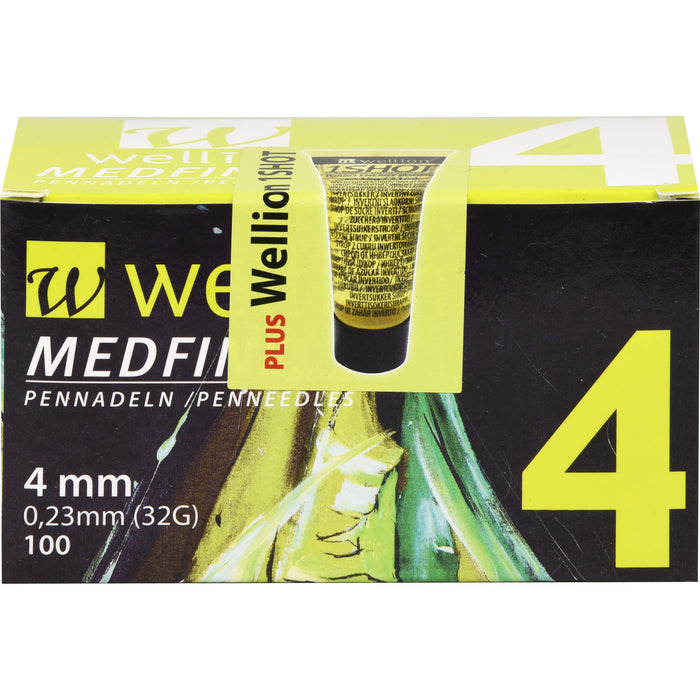 Wellion MEDFINE plus Pennadeln 4mm, 100 St KAN