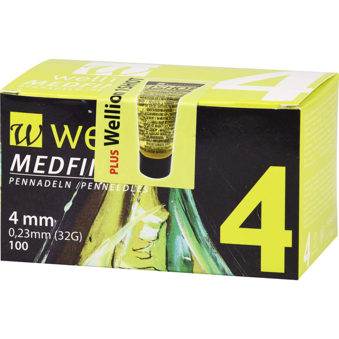 Wellion MEDFINE plus Pennadeln 4mm, 100 St KAN