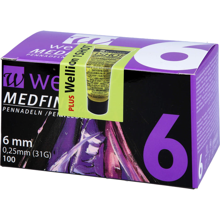 Wellion MEDFINE plus Pennadeln 6mm, 100 St KAN