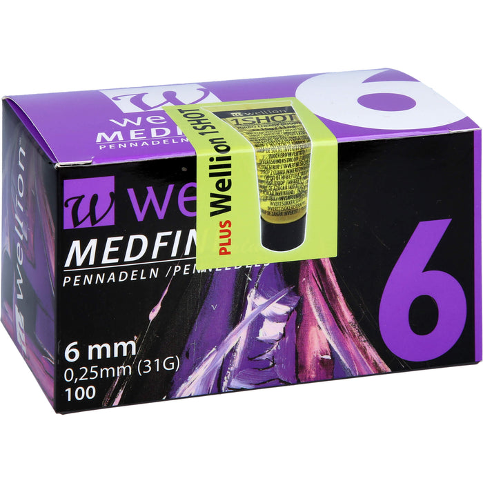 Wellion MEDFINE plus Pennadeln 6mm, 100 St KAN