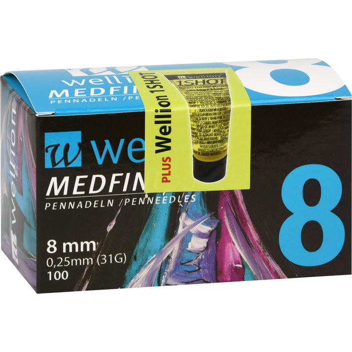 Wellion MEDFINE plus Pennadeln 8mm, 100 St KAN