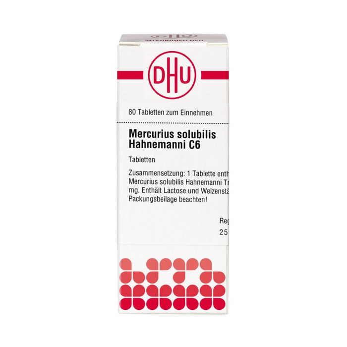 DHU Mercurius solubilis Hahnemanni C6 Tabletten, 80 St. Tabletten