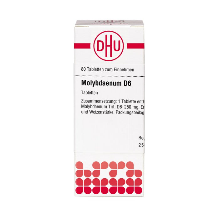 DHU Molybdänum D6 Tabletten, 80 St. Tabletten