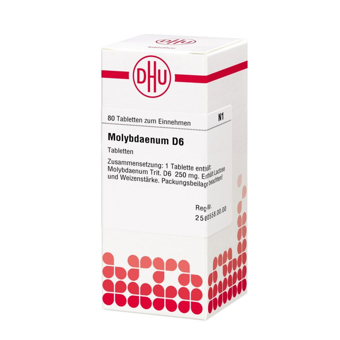 DHU Molybdänum D6 Tabletten, 80 St. Tabletten