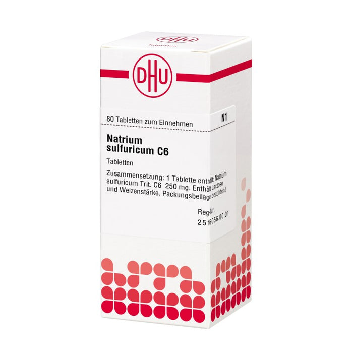 DHU Natrium sulfuricum C6 Tabletten, 80 St. Tabletten