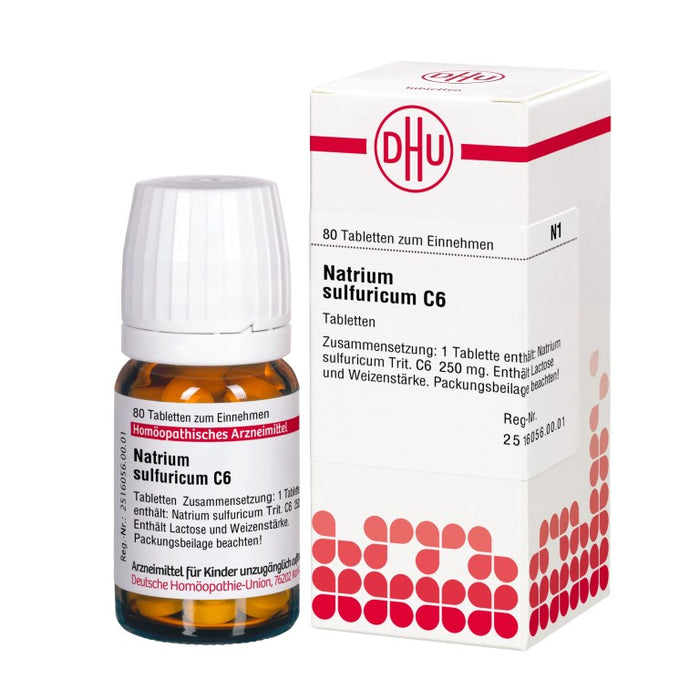 DHU Natrium sulfuricum C6 Tabletten, 80 St. Tabletten
