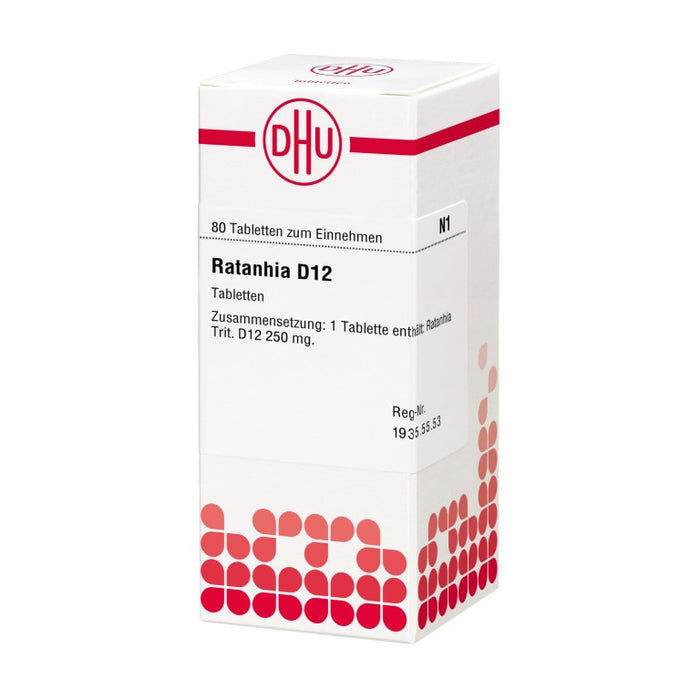 DHU Ratanhia D12 Tabletten, 80 St. Tabletten