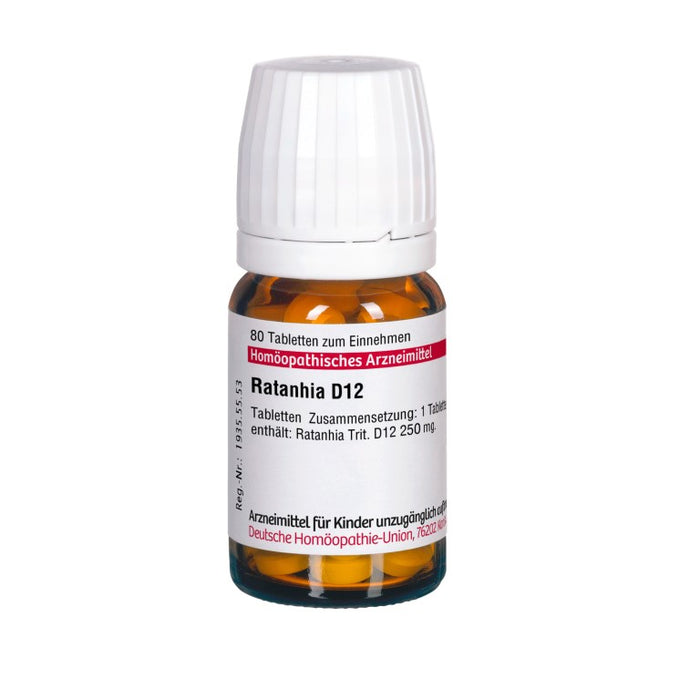 DHU Ratanhia D12 Tabletten, 80 St. Tabletten