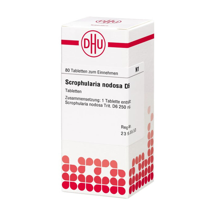 DHU Scrophularia nodosa D 6 Tabletten, 80 St. Tabletten