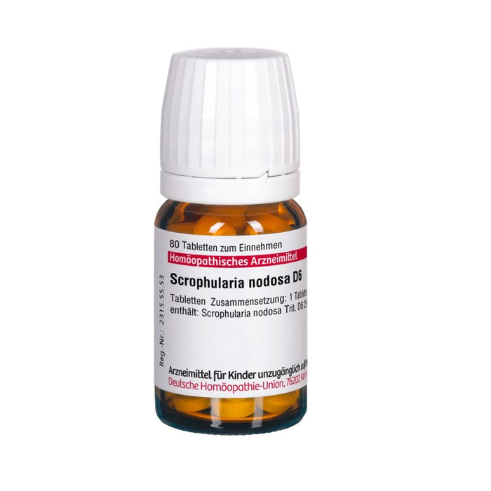 DHU Scrophularia nodosa D 6 Tabletten, 80 St. Tabletten
