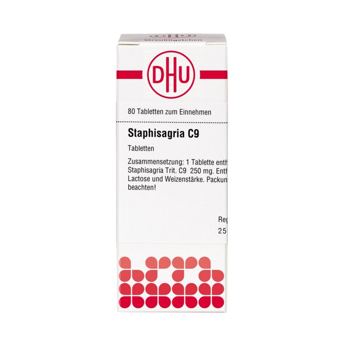 DHU Staphisagria C9 Tabletten, 80 St. Tabletten
