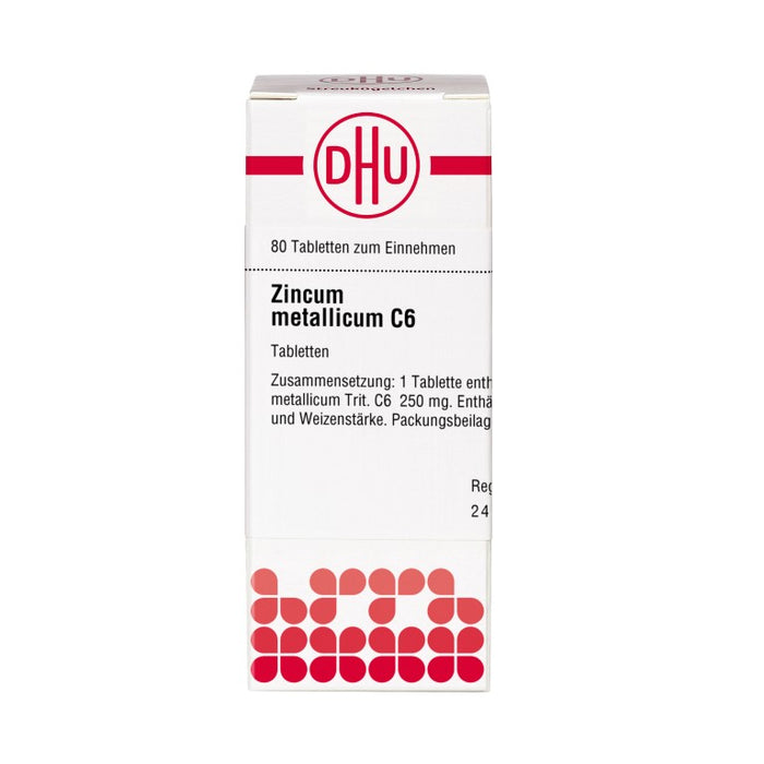 DHU Zincum metallicum C6 Tabletten, 80 St. Tabletten