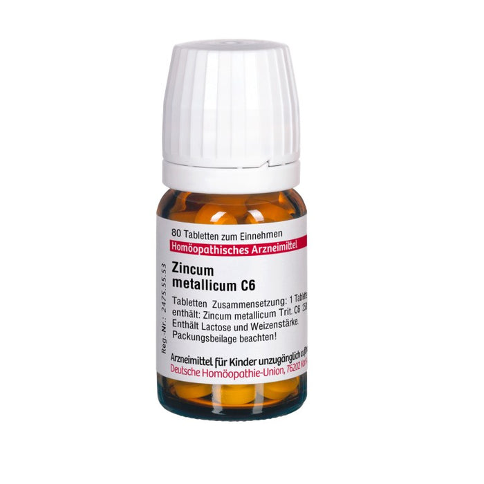 DHU Zincum metallicum C6 Tabletten, 80 St. Tabletten