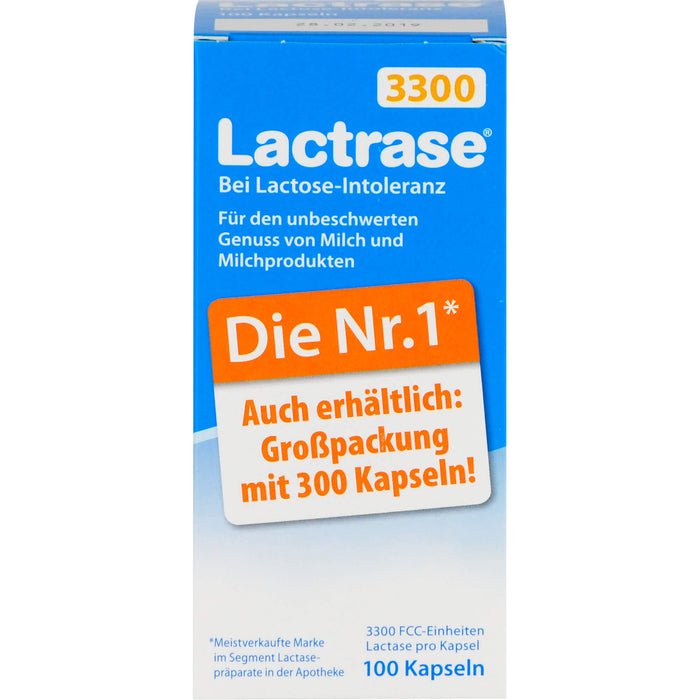 Lactrase 3300 bei Lactose-Intoleranz Kapseln, 100 St. Kapseln