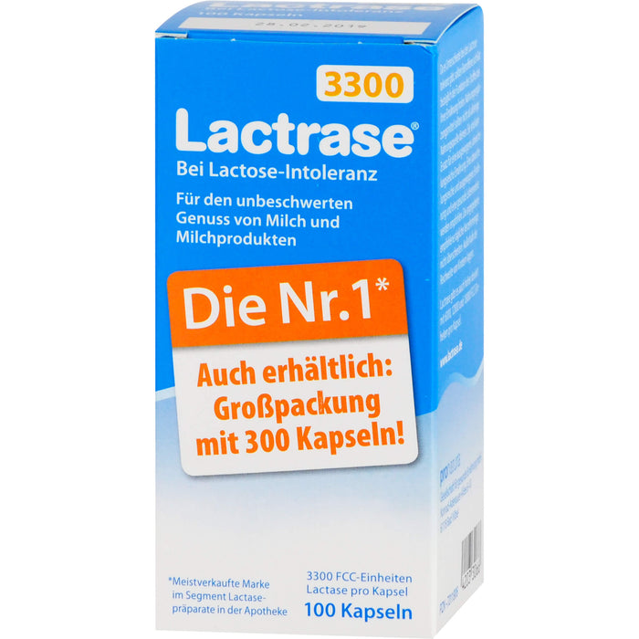 Lactrase 3300 bei Lactose-Intoleranz Kapseln, 100 St. Kapseln