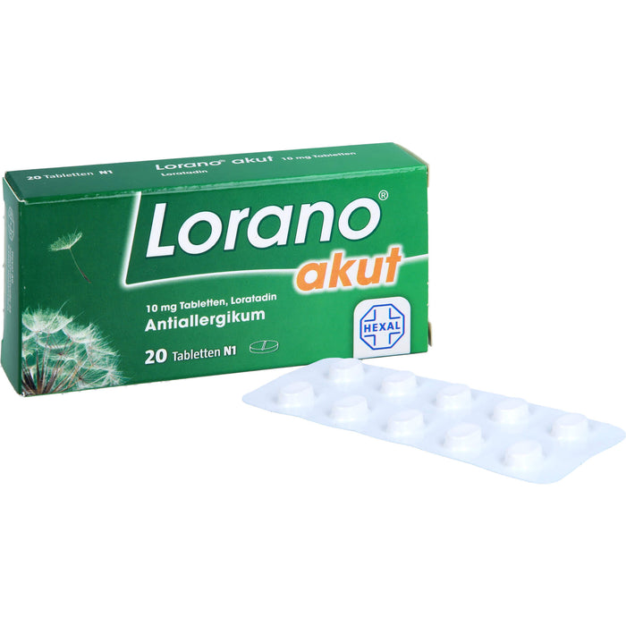 Lorano akut Tabletten, 20 St. Tabletten