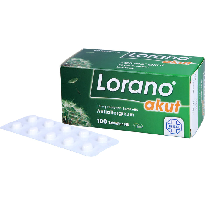 Lorano akut Tabletten, 100 St. Tabletten