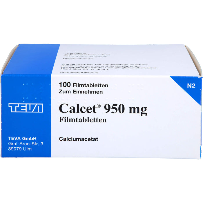 Calcet 950 mg Filmtabletten, 100 St FTA