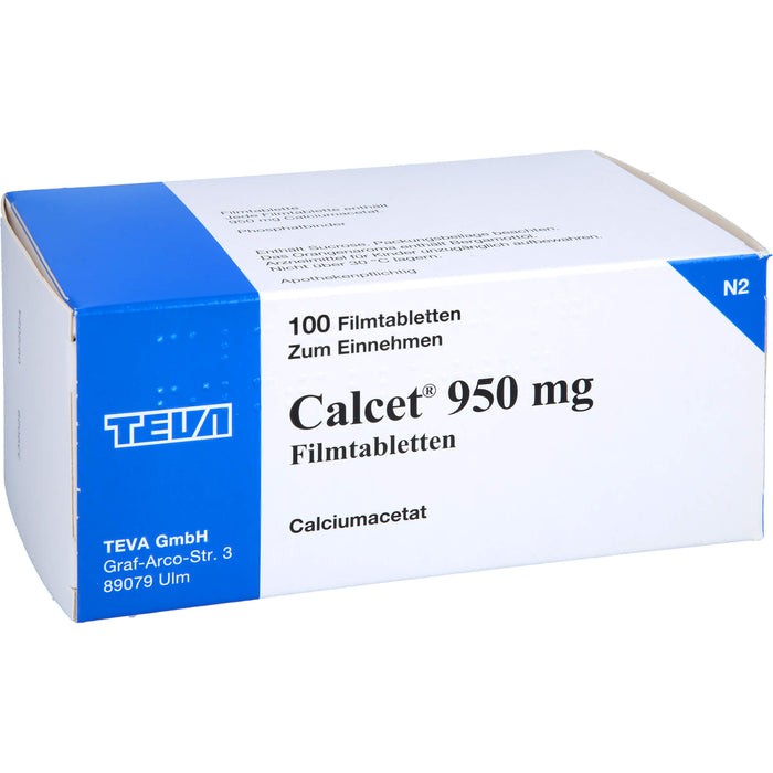 Calcet 950 mg Filmtabletten, 100 St FTA