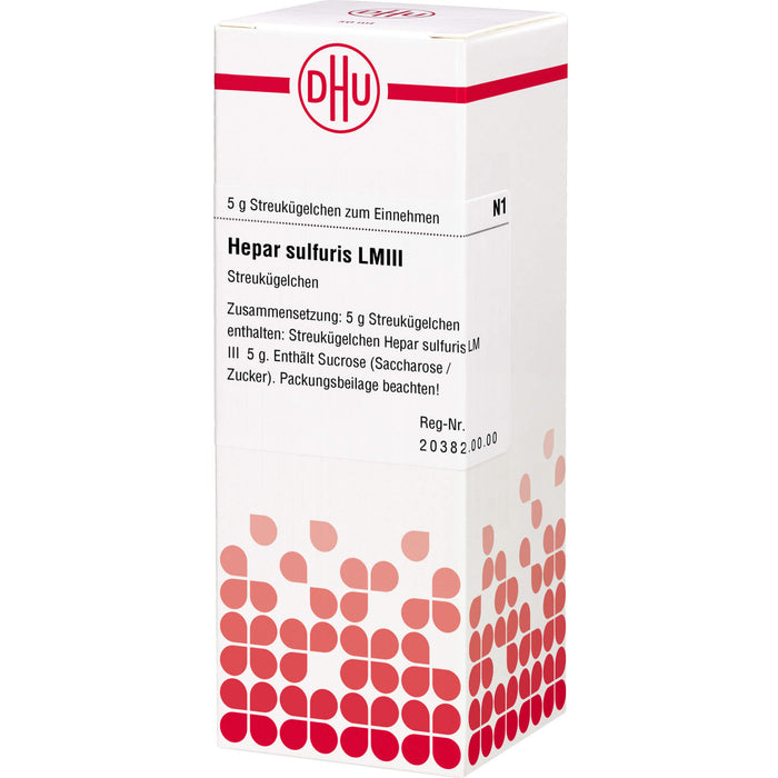 DHU Hepar sulfuris LM III Streukügelchen, 5 g Globuli