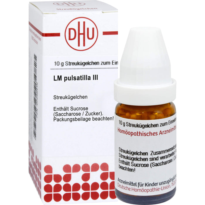 DHU Pulsatilla LM III Streukügelchen, 5 g Globuli