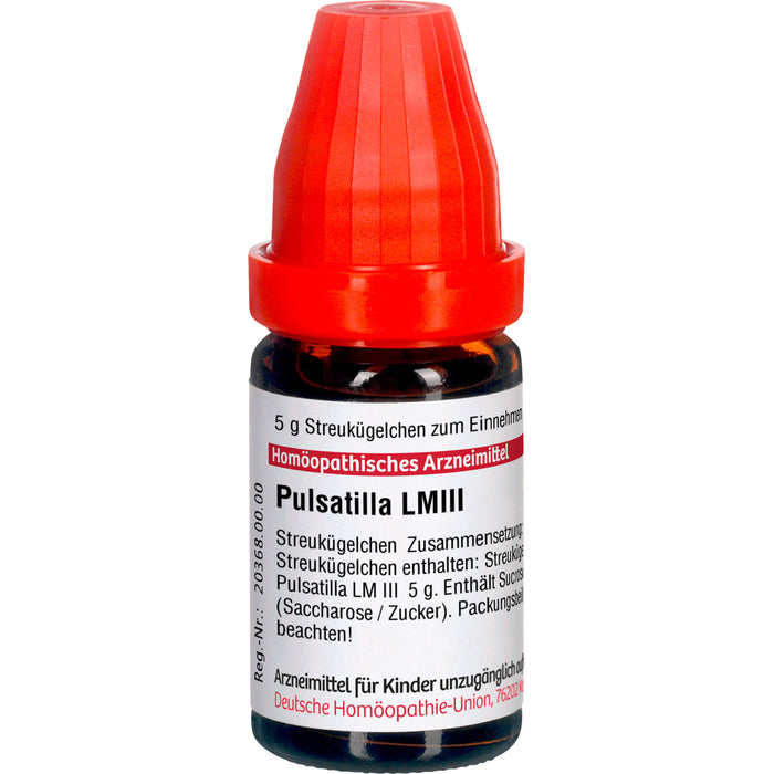 DHU Pulsatilla LM III Streukügelchen, 5 g Globuli